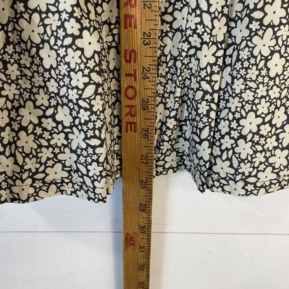 Carters Girls Long Sleeve Dress Size 10 Grey/Beige Floral Pullover Crew Neck New